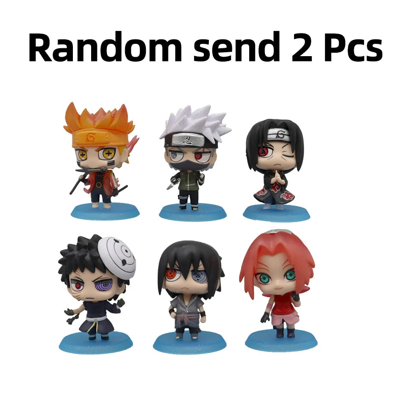 Anime Naruto Action Figure Naruto Sasuke Kakashi Itachi Model Toys Desktop Ornament Decoration Gift Boy Girl Figure Toy