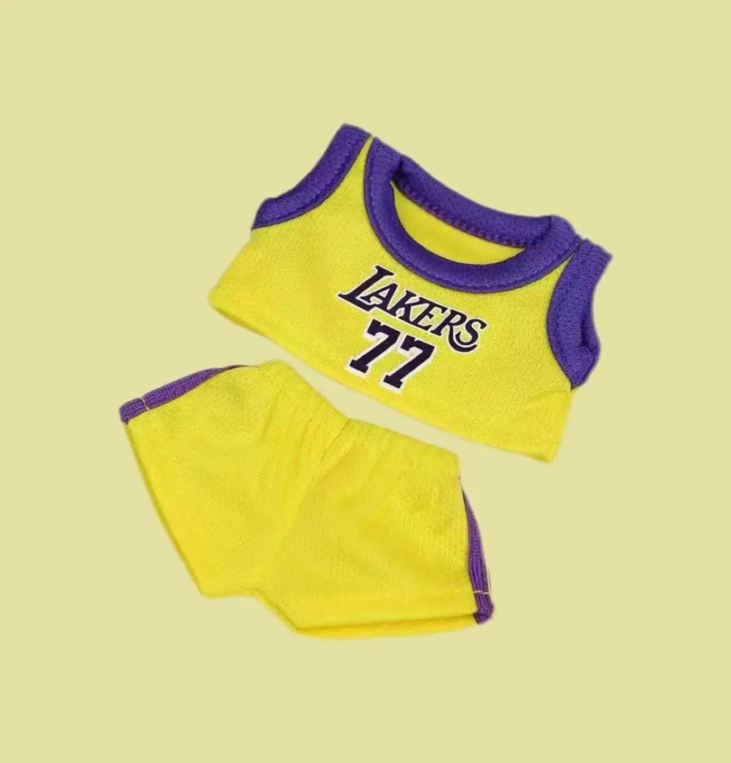 Clothes 17cm First Second Generation Labubu Basketball Clothes Cute Doll Decoration Handmade Doll Clothes