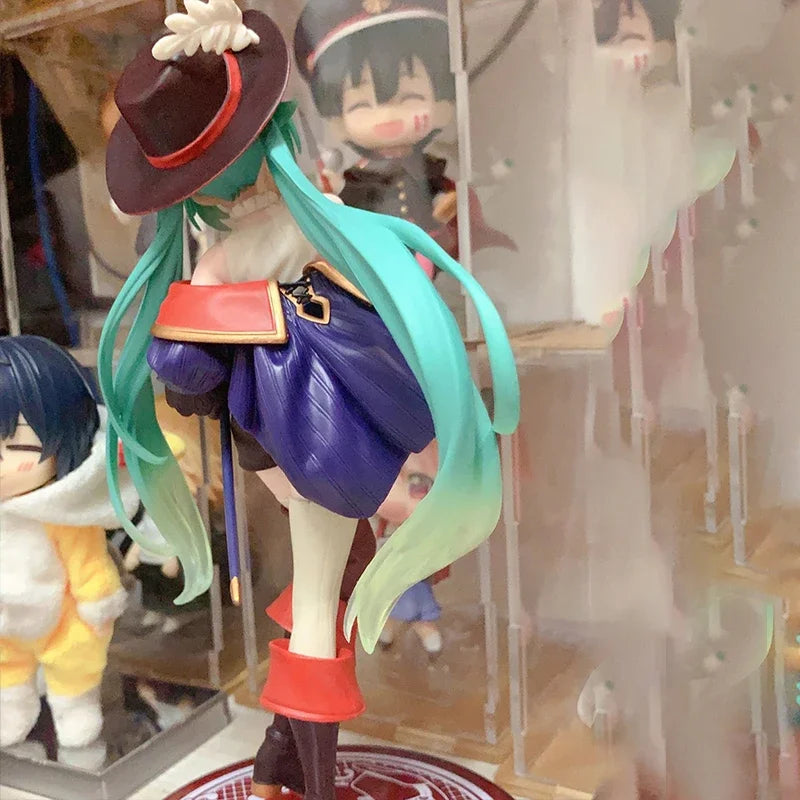 Taito Hatsune Miku Figure Wonderland Puss In Boots Anime Action Figurines Collection Model Statue Doll Toys Kid Gift