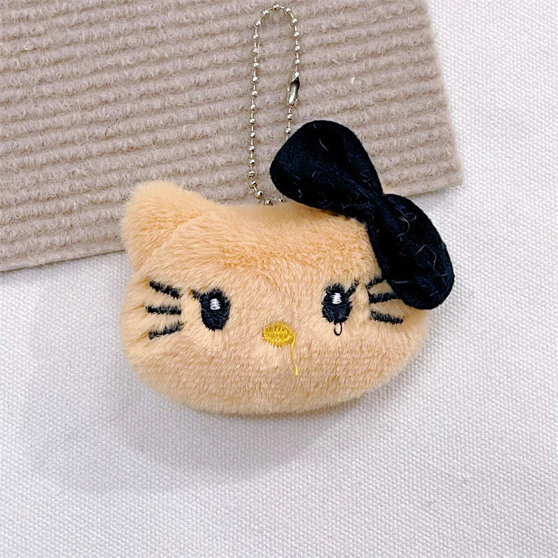 Kawaii Cute Cartoon Sanrio Hellokitty Plush Doll Anime Keychain For Women Girls Bag Decoration Accessories Pendant Keyring