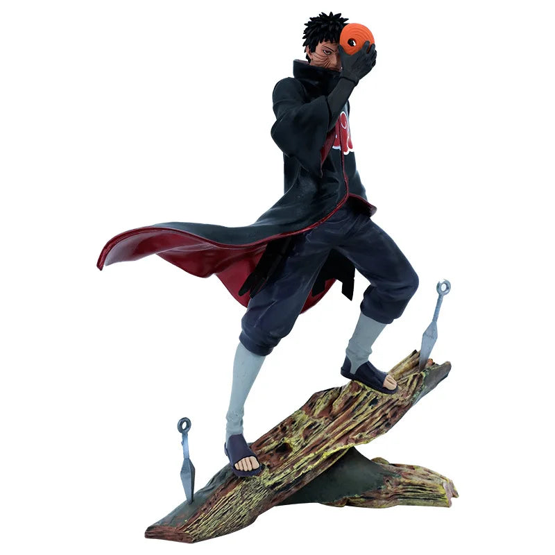 Naruto Anime Figure 26cm Obito Uchiha Tobi Head Changeable Action Figurine Pvc Statue Model Desktop Decoration Toy Gift For Kid
