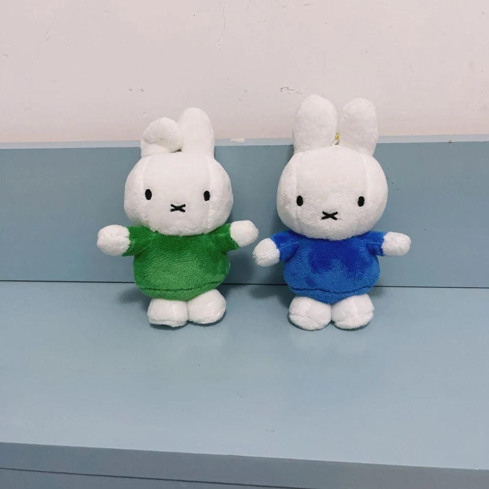 Kawaii Miffy Cute Pendant Cartoon Rabbit Can Stand Up Plush Fashion Versatile Backpack Decoration Key Chain Girl Gift