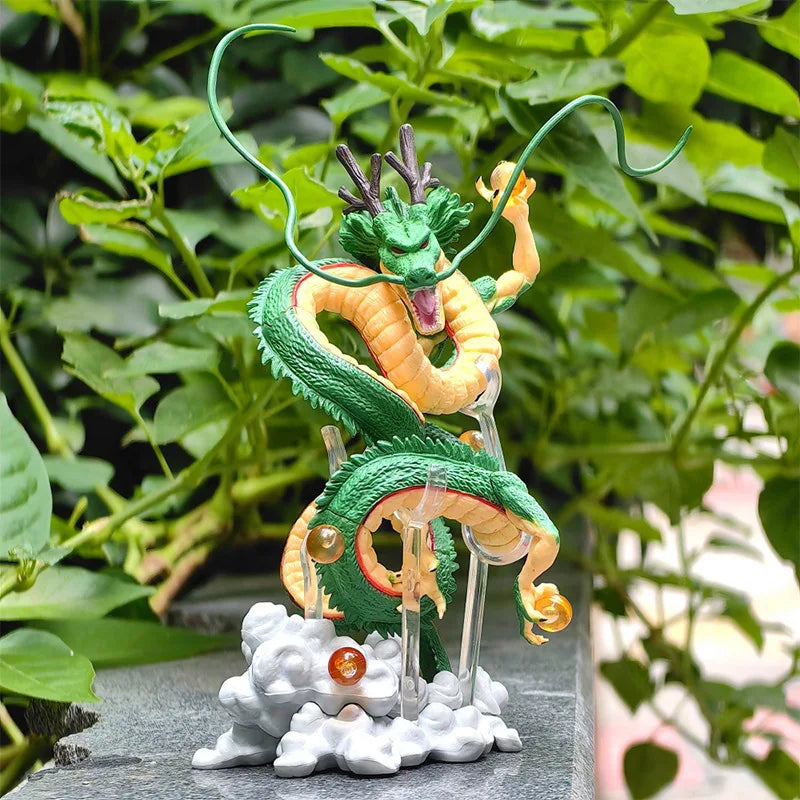 Dragon Ball Summon the Dragon Little Green Dragon Toy Hand-made Office Model with Base Cake Ornament Ornament Gift
