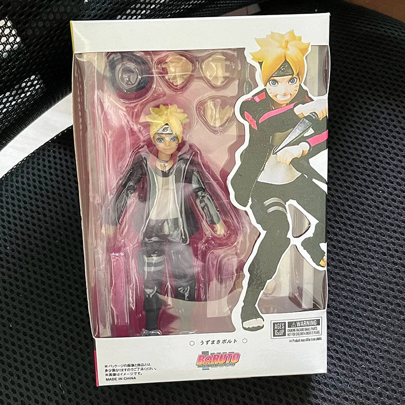 Shfiguarts Naruto Boruto Uzumaki Action Anime Figure Naruto Next Generations Uzumaki Boruto Figure SHF Model Gift Toys Doll