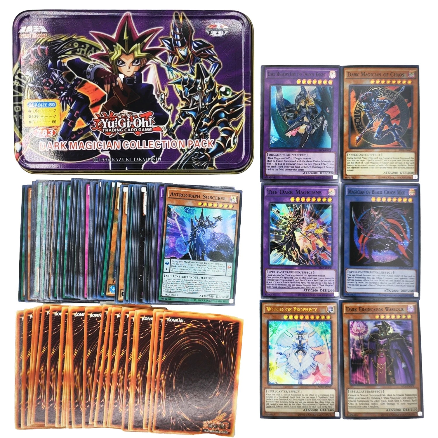 Yu Gi Oh Cards EGYPTIAN GOD PACK Card Deck English TCG Holographic Golden White Dragon Duel Game Collection Card with Tin Box