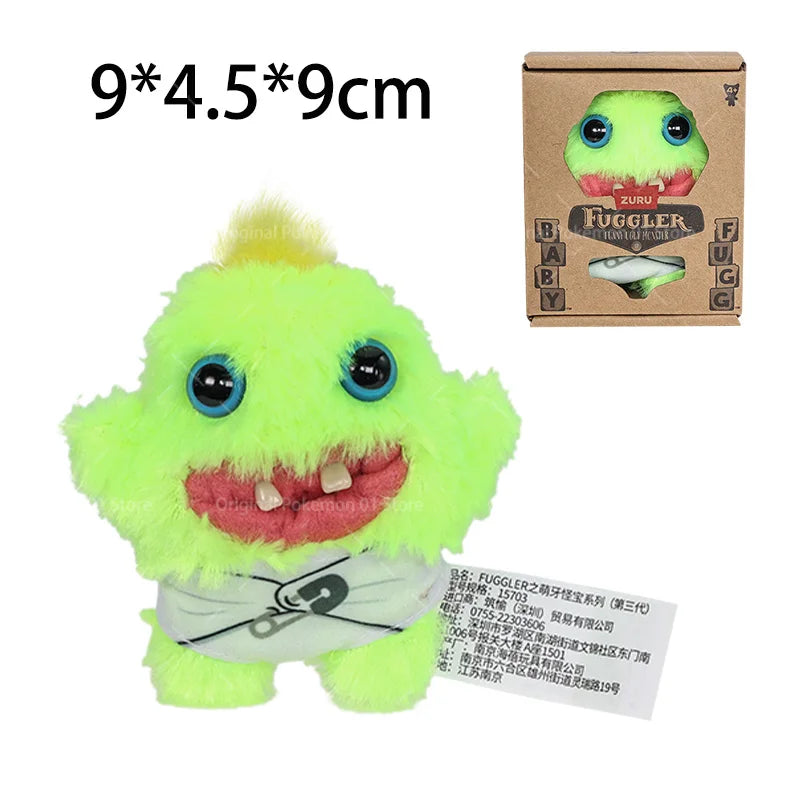 Fuggler Teeth Monster Plush Doll Little Monsters Baby Series Funk Teeth Treasure Ugly Monster Collectible Toys Holiday Gifts