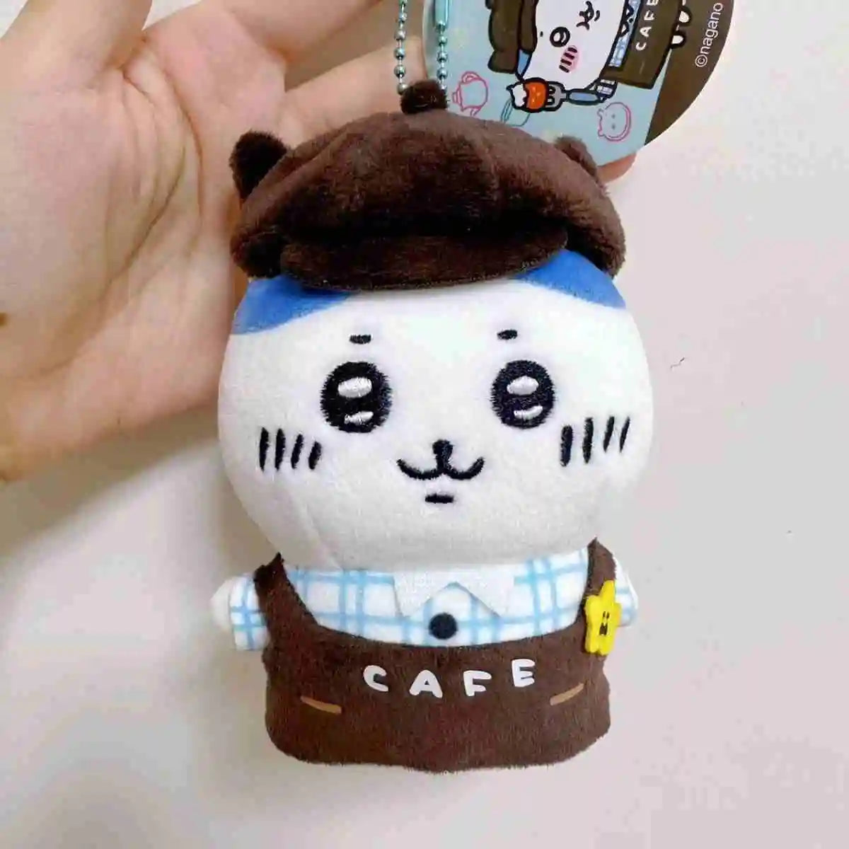 Hot Chiikawa Character Peripherals Coffee Series Plush Pendant Hachiware Usagi Kawaii Keychain Bag Decoration Cute Gifts