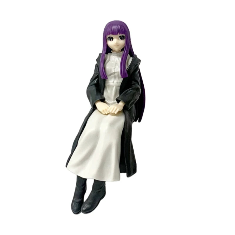 14cm Frieren: Beyond Journey's End Anime Figure Sitting Fern Action Figures Frieren Noodle Stopper PVC Model Statue Collection