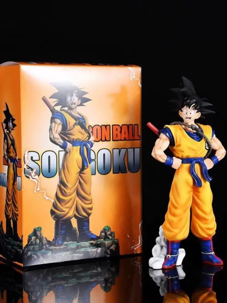 Dragon Ball Z Goku Dream Somersault Cloud Super Saiyan Standing Collection Figures Statue Anime Peripheral Model Ornaments Toy