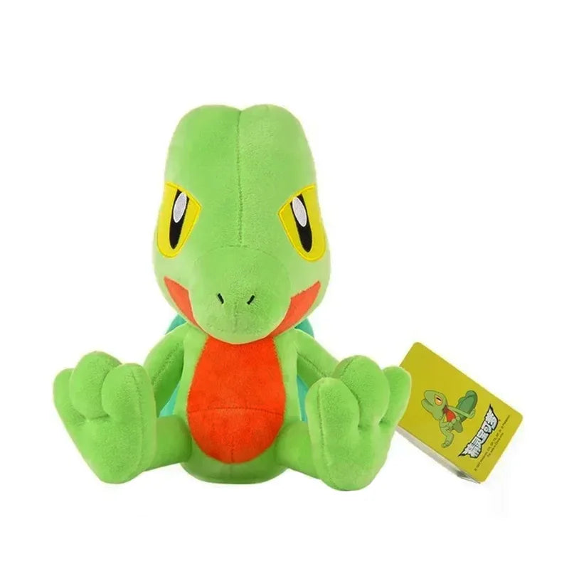 Treecko Peluche Pokemon Plush Toys Stuffed Dolls Cartoon Cute Dolls Kawaii Birthday Christmas Gift For Kids Friends Collection