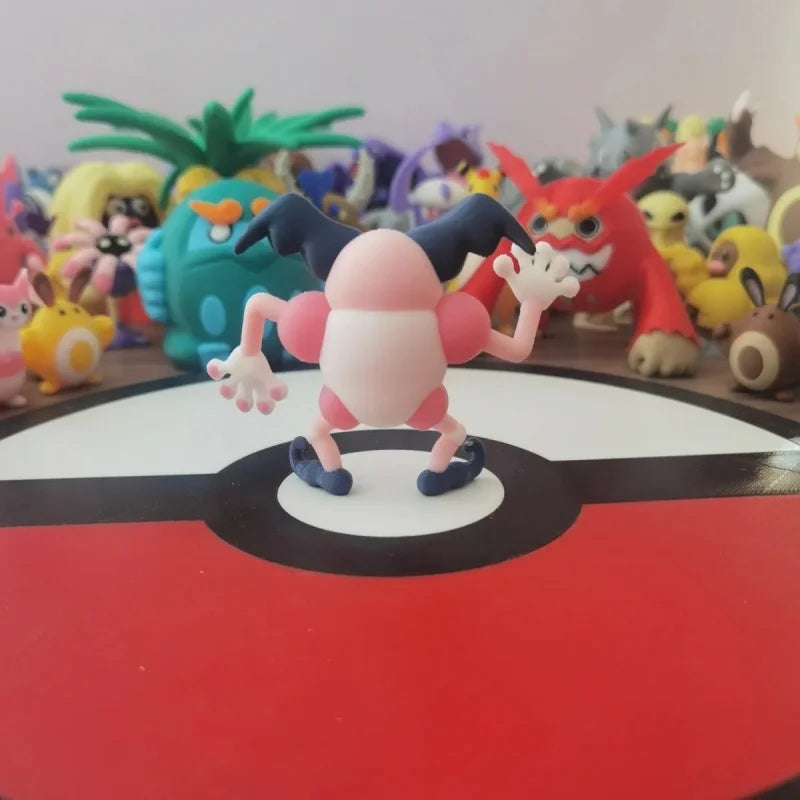 Cartoon Character Mr.Mime Scale World 1:20 Action Figure 3d Print Model Cute Doll Desktop Collection Decoration Kid Toy Gift