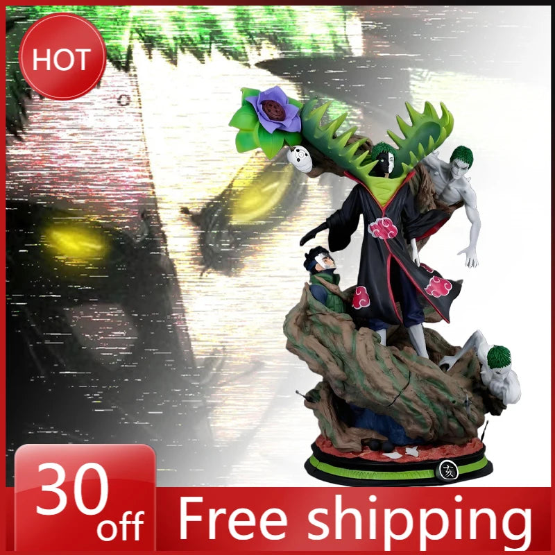 38cm NARUTO Animation Peripherals Akatsuki Zetsu Yamato Black Zetsu White Zetsu Large Pvc Statue Ornaments Collections Model Toy