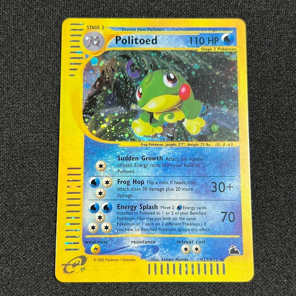 PKM Single Cards 1st Edition E-Card Celebi Charizard Skyridge (SK) Foil Cards Zapdos Aquapolis Classic Game Collection PROXY