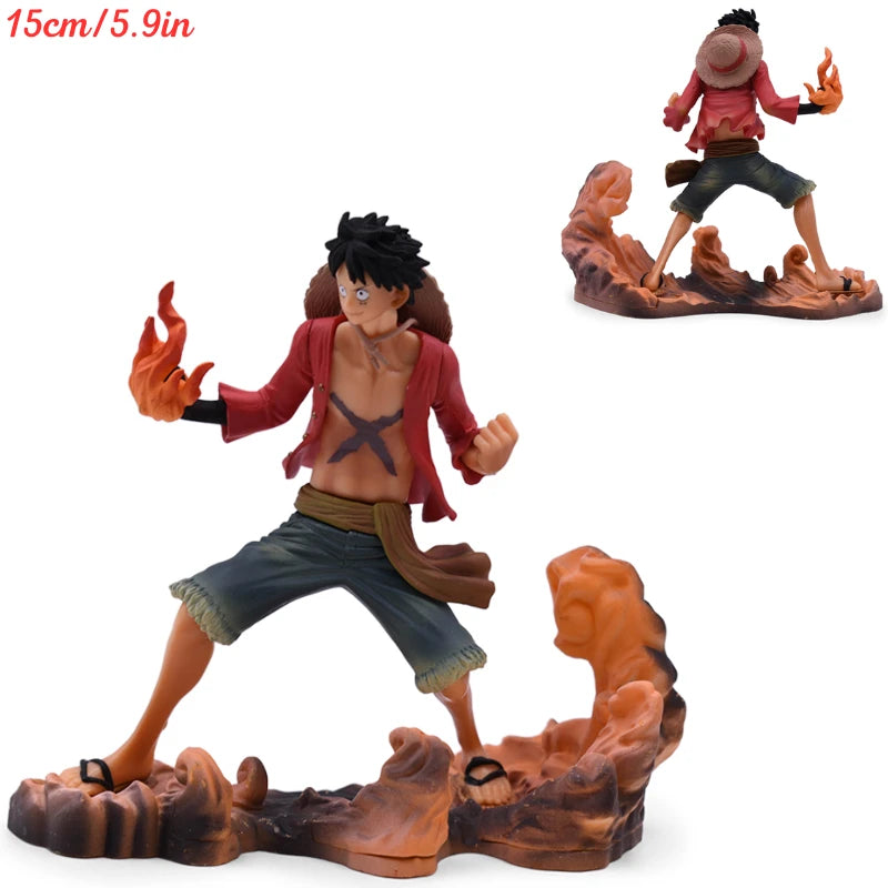 One Piece Luffy Anime Figure Toys Monkey D Luffy Flowing Cherry PVC Action Figurine Collection Model Dolls Birthday Gifts Kids one piece figures luffy