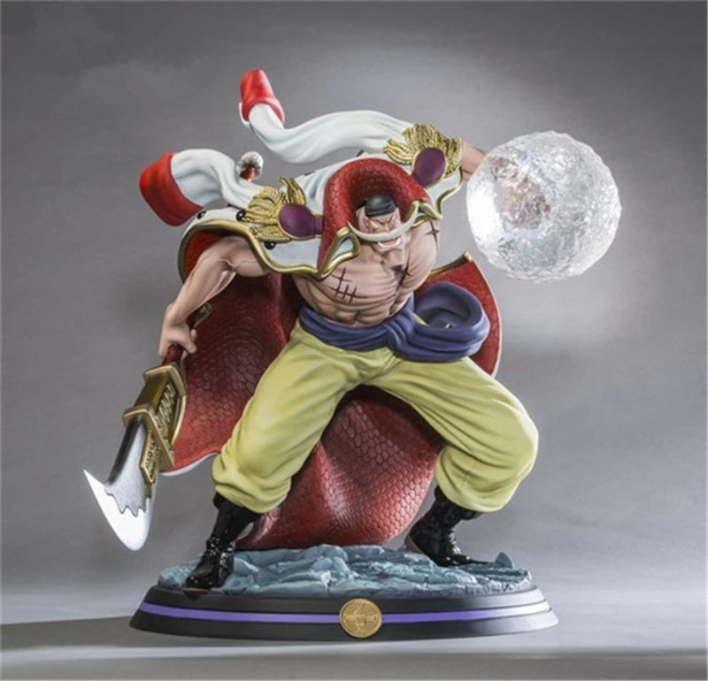 Anime One Piece Whitebeard Pirates Edward Newgate Battle Ver. GK PVC Action Figure Statue Collectible Model Kids Toys Doll Gifts
