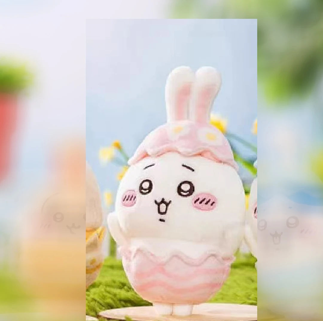 New Chiikawa Easter Accessories Hachiware Usachi うさぎ Egg Plush Doll Pendant Schoolbag Doll Pendant Friend Gift