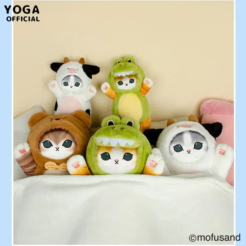 Mofusand Kawaii Cos Cat kawaii Animal Plushies 50cm Cosplay Animals Dinosaur Cow Bear Cute Plush Doll Children Gift Toy