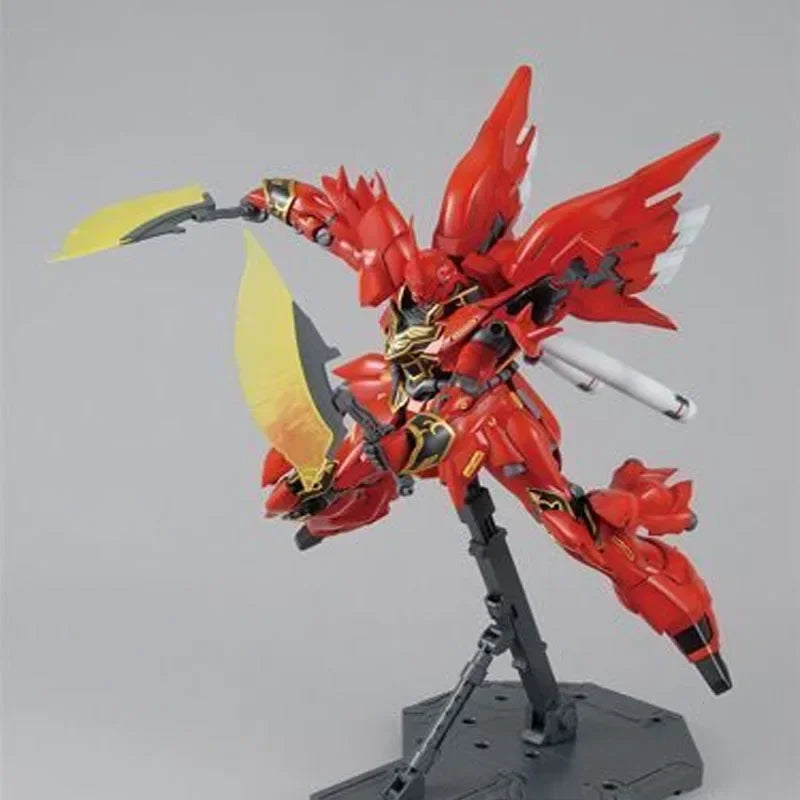 fake Bandai Original MODEL KIT GUNDAM MG 1/100 Anime Action Figure MSN-06S Sinanju OVA Assembly Model Toys Model Gifts For