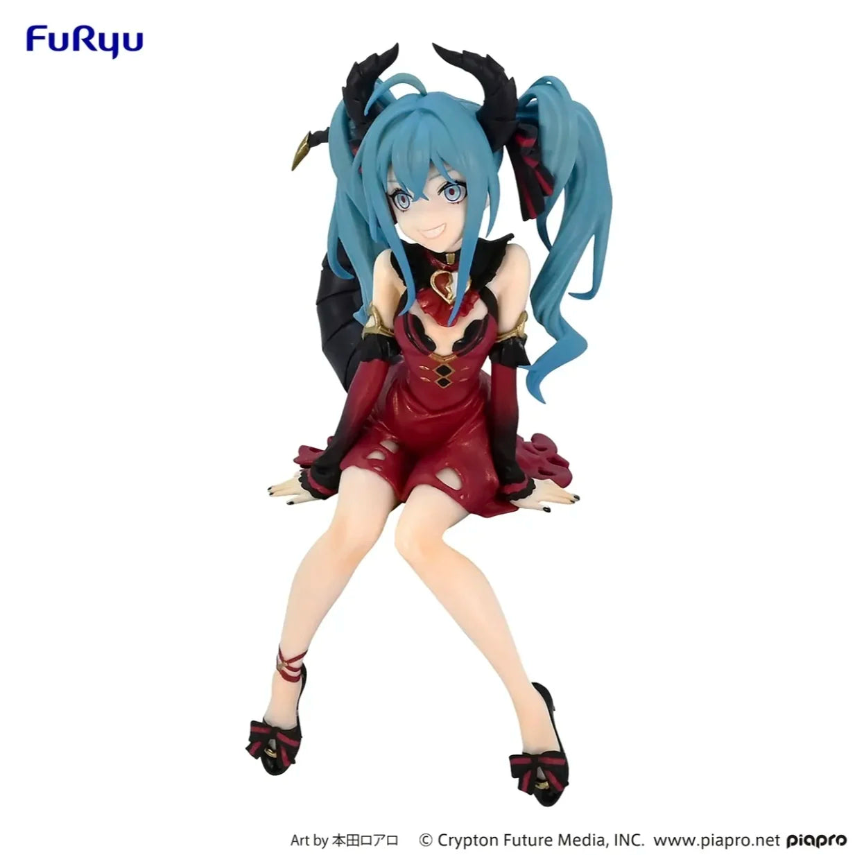 14cm Anime Hatsune Miku Action Figure Kawaii Little Devil Ver Figurine Girls Collectable Pvc Model Seated Desktop Ornament Dolls