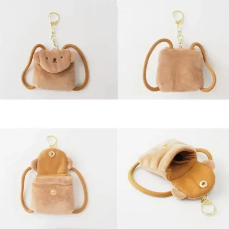 kawaii Miffy Boris Embroidered Headphone Bag Storage Bag Coin Purse Schoolbag Pendant Miffy Mini Styling Bag