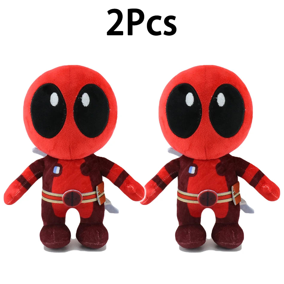 12-22cm Marvel Deadpool Plush Stuffed Toys Cartoon Comics Figures Soft Dolls Pendant Kids Birthday Gifts Kawaii Xmas Decor