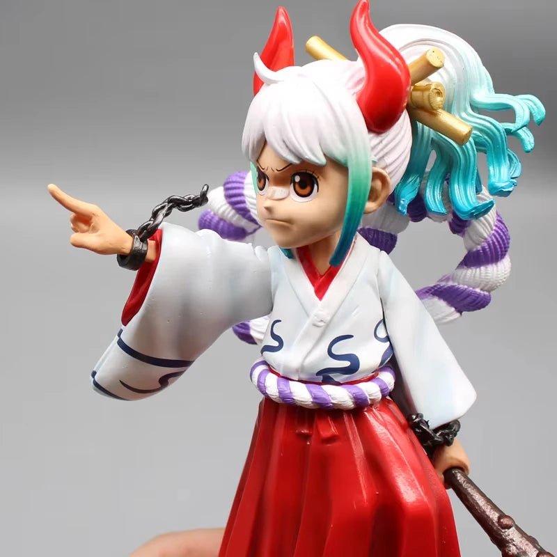 17cm One Piece Wano Yamato Anime Figure Childhood Yamato Figurine Action Model GK Statue PVC Collection Desk Decora Toys Gifts