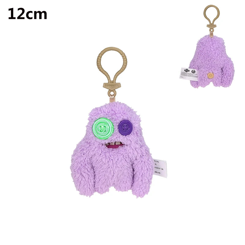 Fuggler Plush Keyrings Funny Ugly Monster Sasquoosh Indecisive Monster Stuffed Doll Toys Collectible Backpacke Pendant