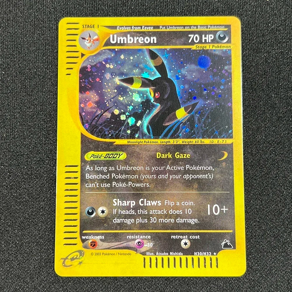 PKM Single Cards 1st Edition E-Card Celebi Charizard Skyridge (SK) Foil Cards Zapdos Aquapolis Classic Game Collection PROXY