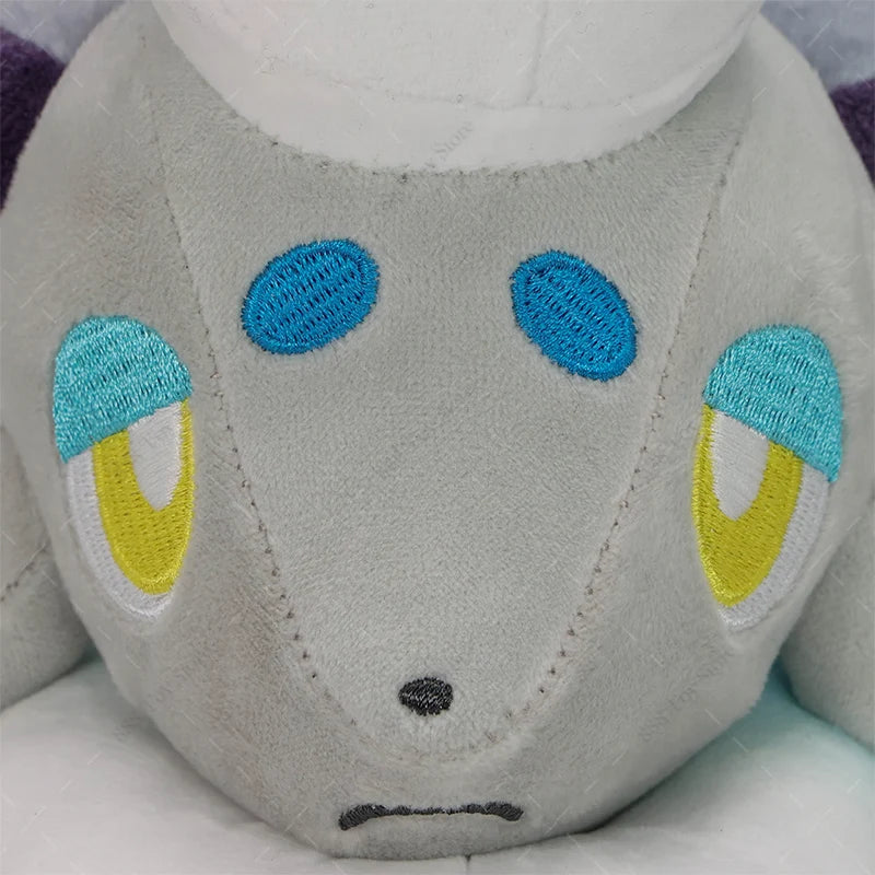New Arrival Pokemon Plush Shiny Hisuian Zorua Soft Stuffed Animal Toy Anime Hisuian Zorua Plushie Dolls For Kids Birthday Gifts