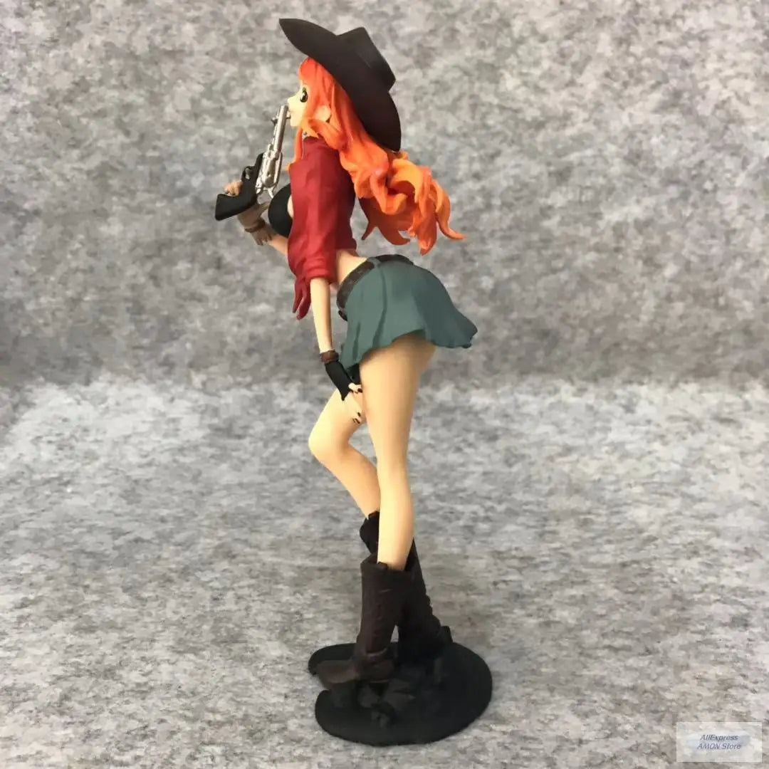 18CM Anime One Piece Figure Pvc Cowboy Nami Action Collectible Model Decorations Doll Toys Model Toy Collection