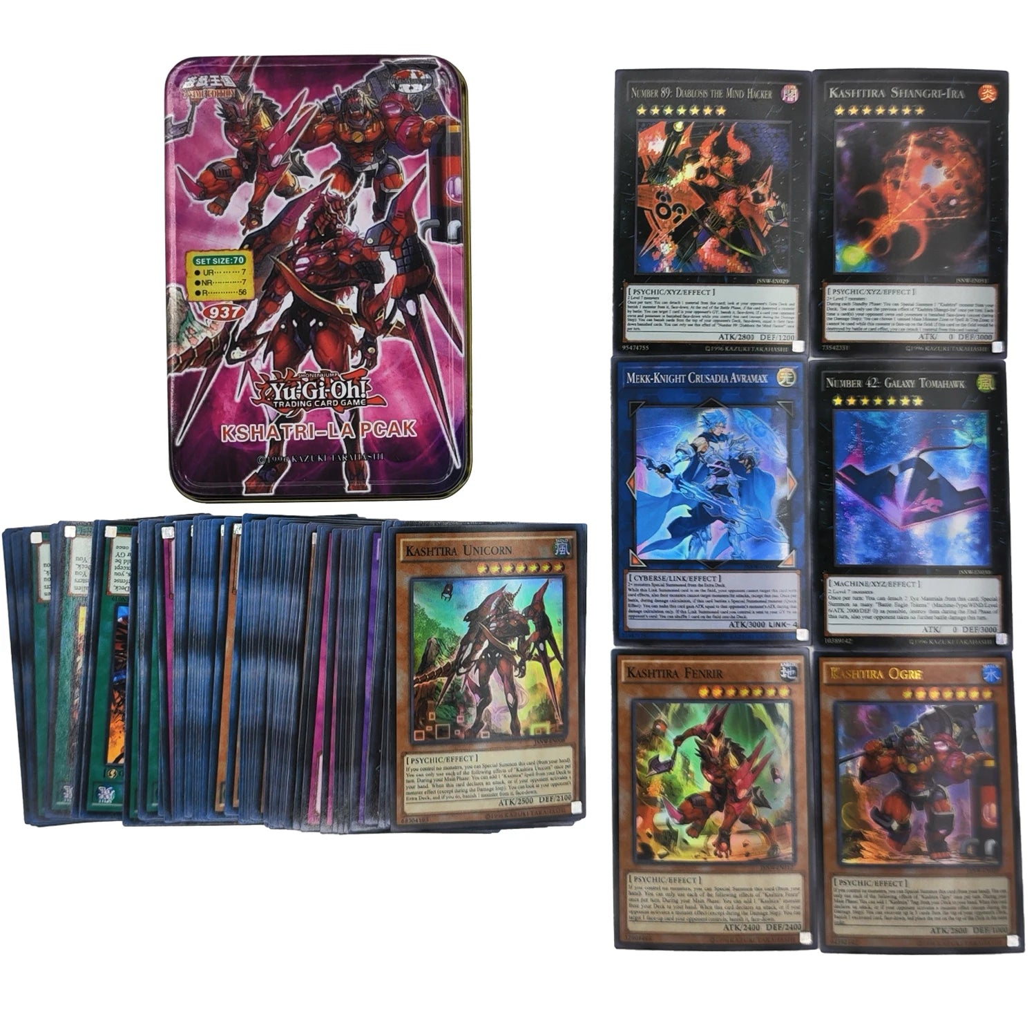 Yu Gi Oh Cards EGYPTIAN GOD PACK Card Deck English TCG Holographic Golden White Dragon Duel Game Collection Card with Tin Box
