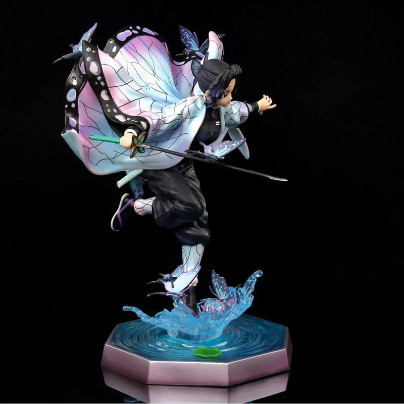 23CM Demon Slayer Kochou Shinobu GK PVC Action Figure Anime Figure Model Toys Collection Ornament Kid Doll Gift