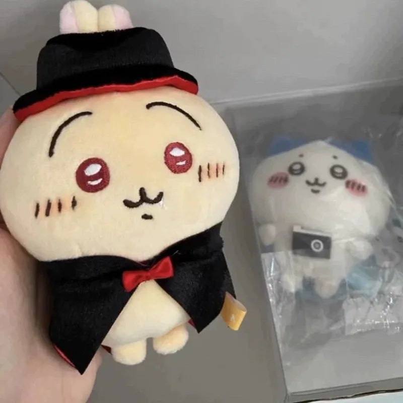 Cartoon Plush Doll Chiikawa Vampire Usagi Halloween Limited Series Bead Chain Keychain Doll Cute School Bag Pendant Decoration