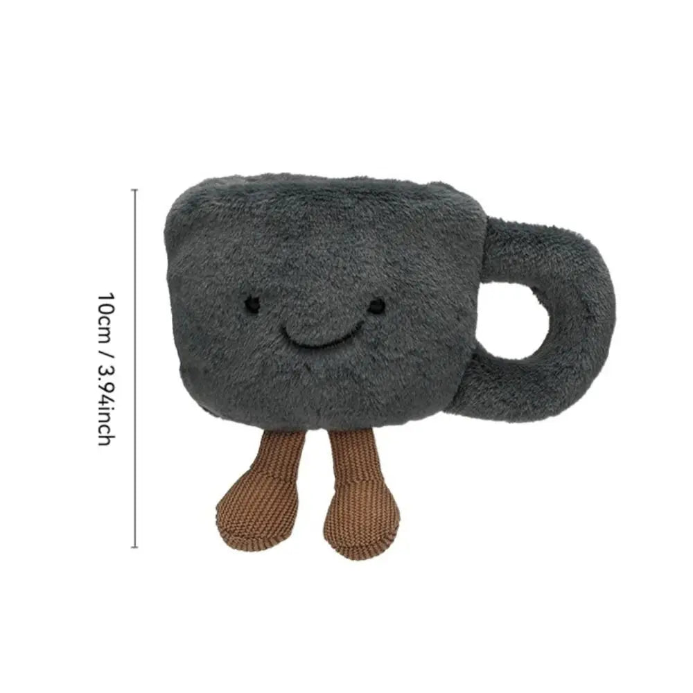 10cm Jelly Cat Fun Coffee Cup Kawaii Furry Plush Toys Soothing Sleep Plush Doll Cute Surprise Gift for Boys Girls Home Decor