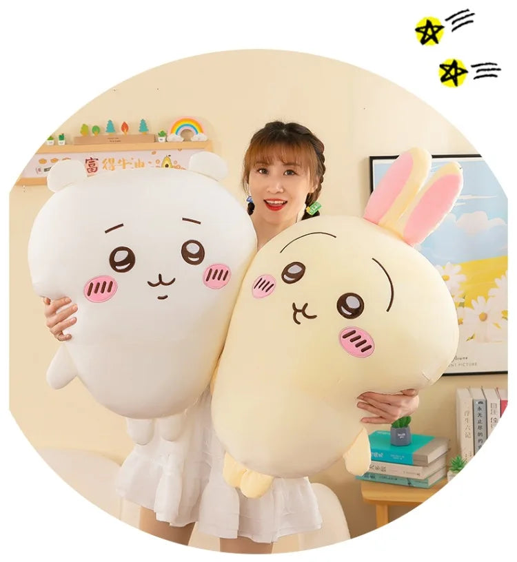20CM Cartoon Chiikawa Doll Lambda Usagi Series Doll Hachiko Self-deprecating Bear Plush Toy Pillow Cushion Appease Toys