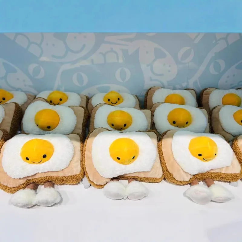 Jelly Cat 10cm Aiglin Taiwo Egg Toast Plush Doll Home Decoration Cute Cat And Dog Interactive Toys Holiday Gift