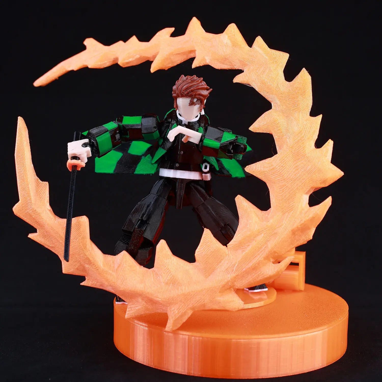 9L 3D Printed Demon Slayer Tanjiro Kamado Lucky Dummy 13 Movable Shapeshift Action Figures Mannequin Toys for Anime Fans