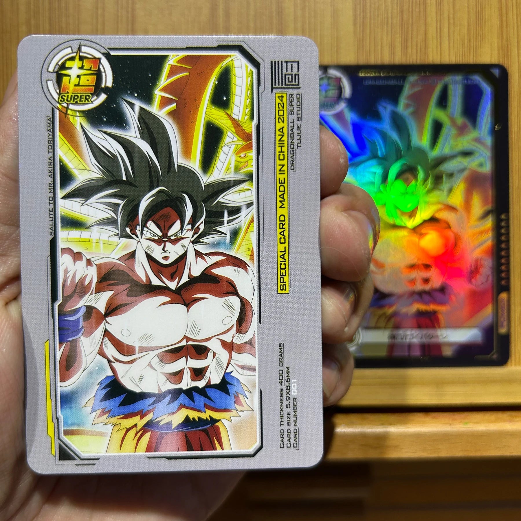 9Pcs/set 59X86Mm Diy First Edition Dragon Ball Super Super Saiyan Collection Card Gold Hot Color Flash Anime Card Gift Toys