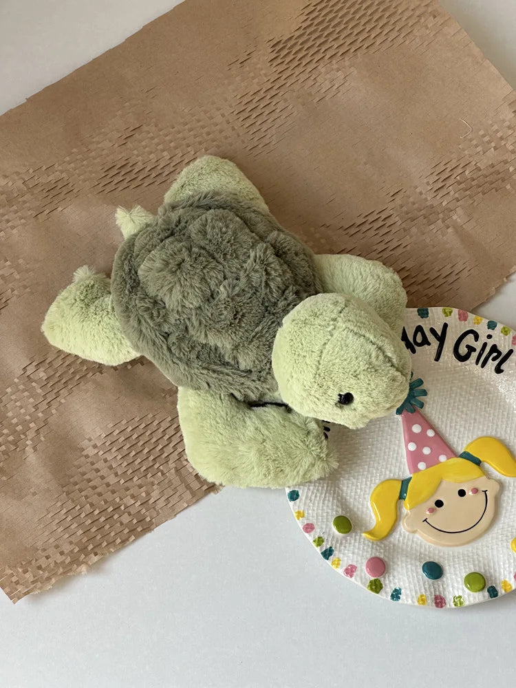jelly cat 28cm Turtle Plush Doll Creative Companion Plush Toy Doll Simulation Turtle Pet Toy Children'S Holiday Gift