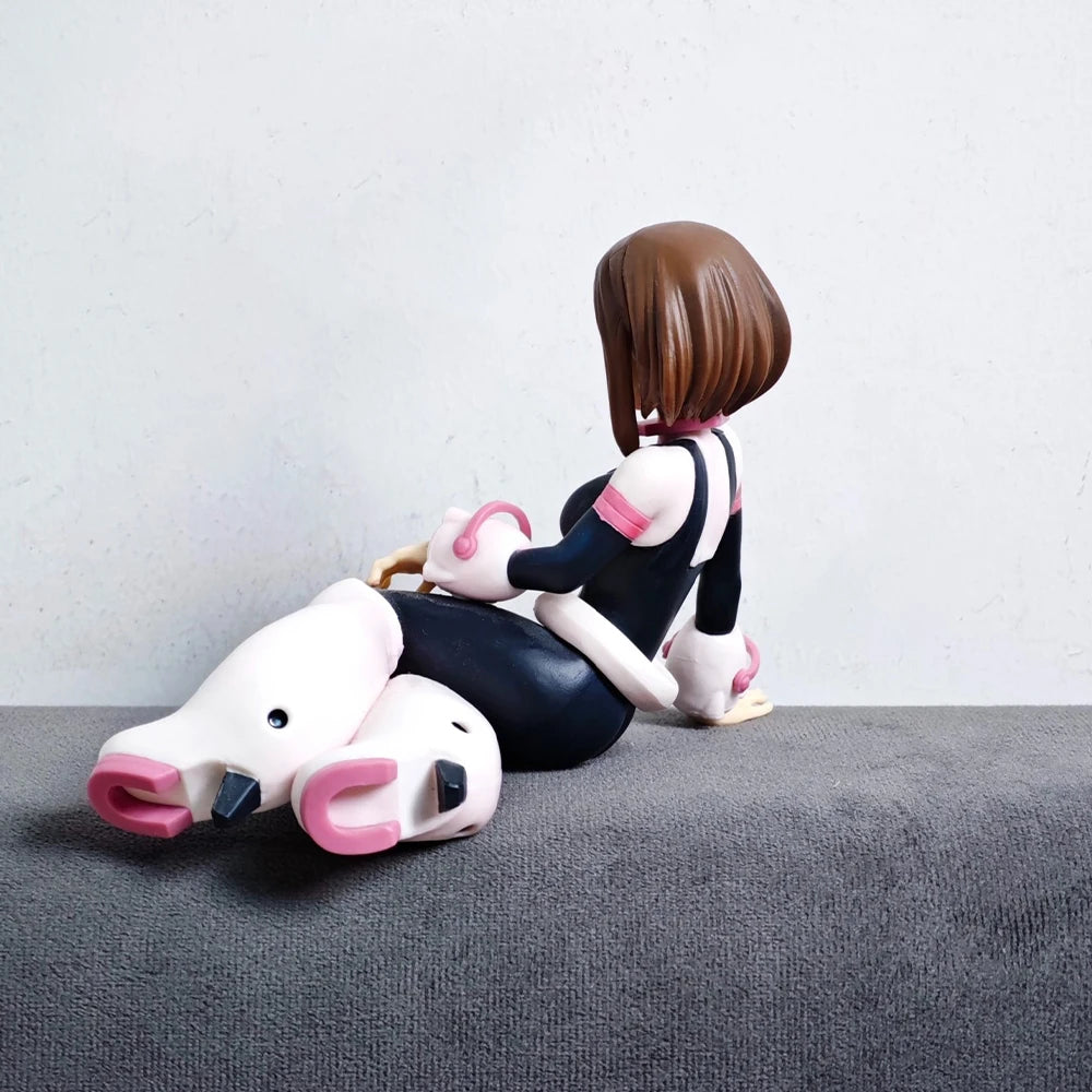MHA Hero Academia toga himiko Figurine Collection anime Doll Toys Uraraka Ochako Sitting Action Figure Model Boy Girl gift 10cm