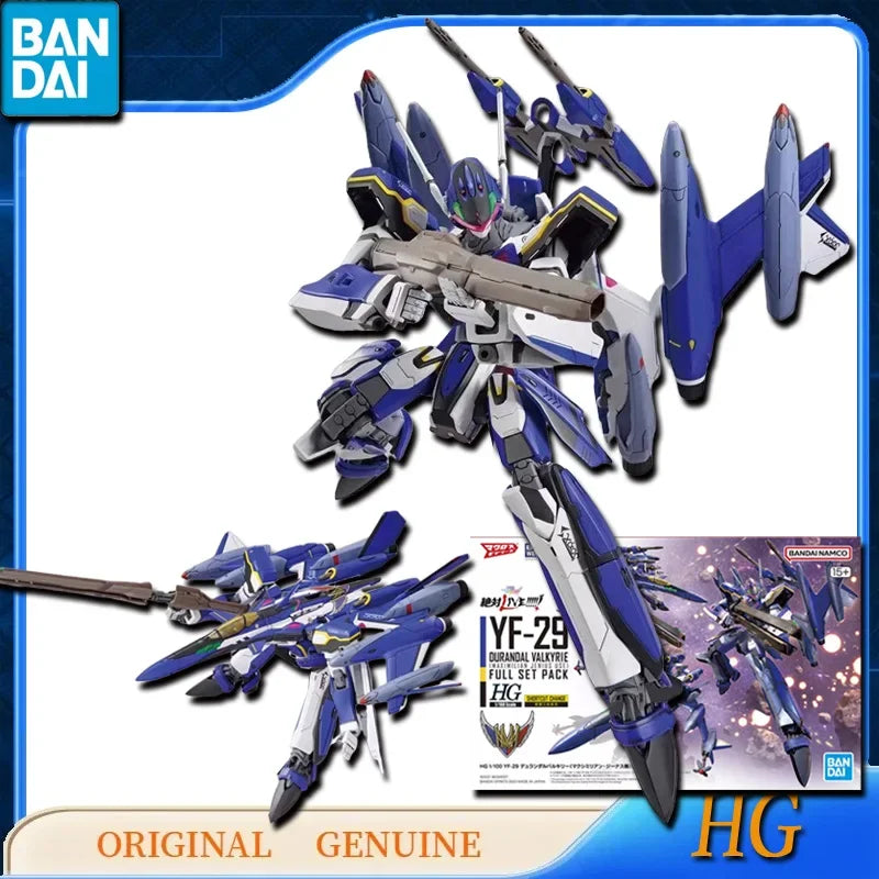 Bandai GUNDAM HG MACROSS PLUS YF-29 YF-21 YF-19 Anime Action Figures Toys Kids Gift Assembly Model Ornaments