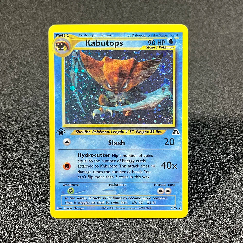 PKM Cards 1996 Years 1st Gym Set English Cards PTCG Charizard Blastoise Venusaur Game Anime Collection Cards Gift Toy Proxy Card