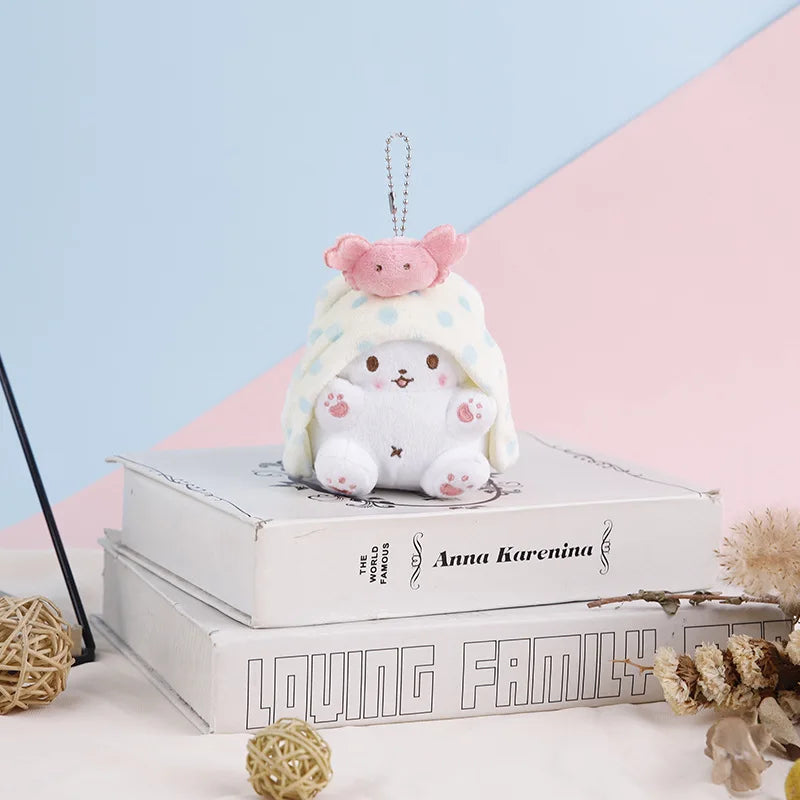 Sanrio Marumofubiyori Plushies Doll Kawaii Cartoon Kuromi Stuffed Plush Toy Keychain Backpack Pendant Decoration Holiday Gifts