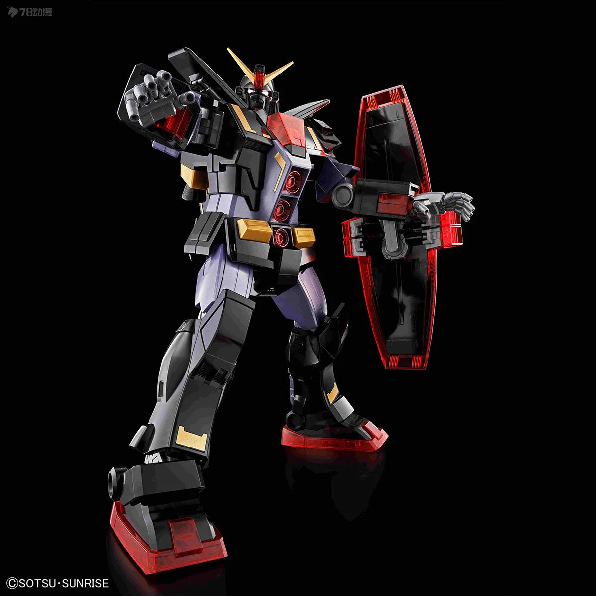BANDAI Anime Figure HG MRX-009 PSYCHO GUNDAM (METALLIC GLOSS INJECTION) Assembled Model Joints Movable Toy