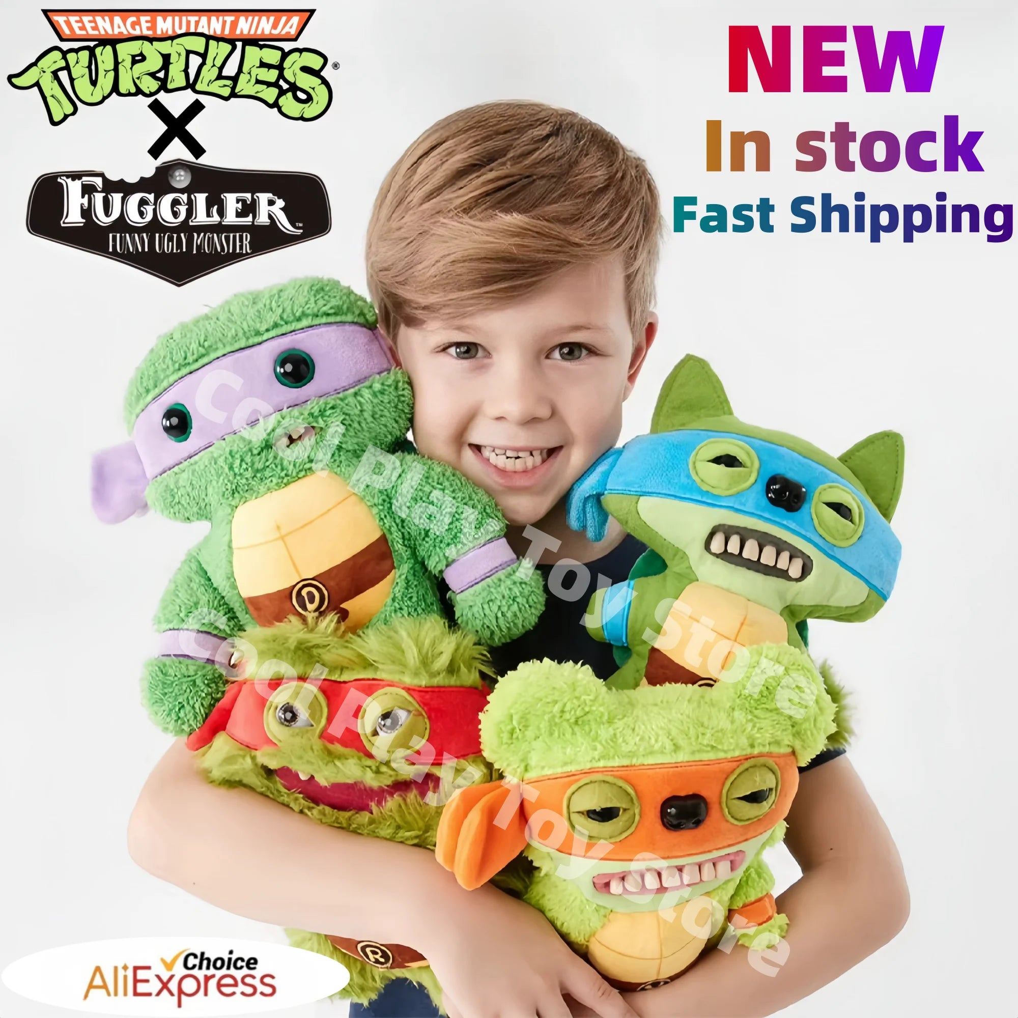 New Original Fuggler Plush Toys Ugly Monster Teenage Mutant Ninja Turtles Cute Tooth Monster Fill Plush Dolls Toys Gifts
