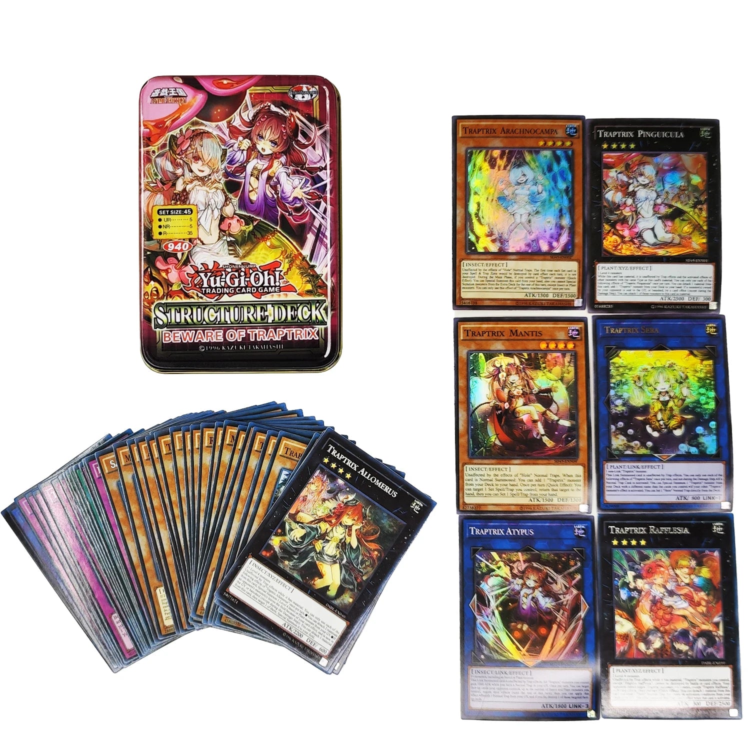 Yu Gi Oh Cards EGYPTIAN GOD PACK Card Deck English TCG Holographic Golden White Dragon Duel Game Collection Card with Tin Box