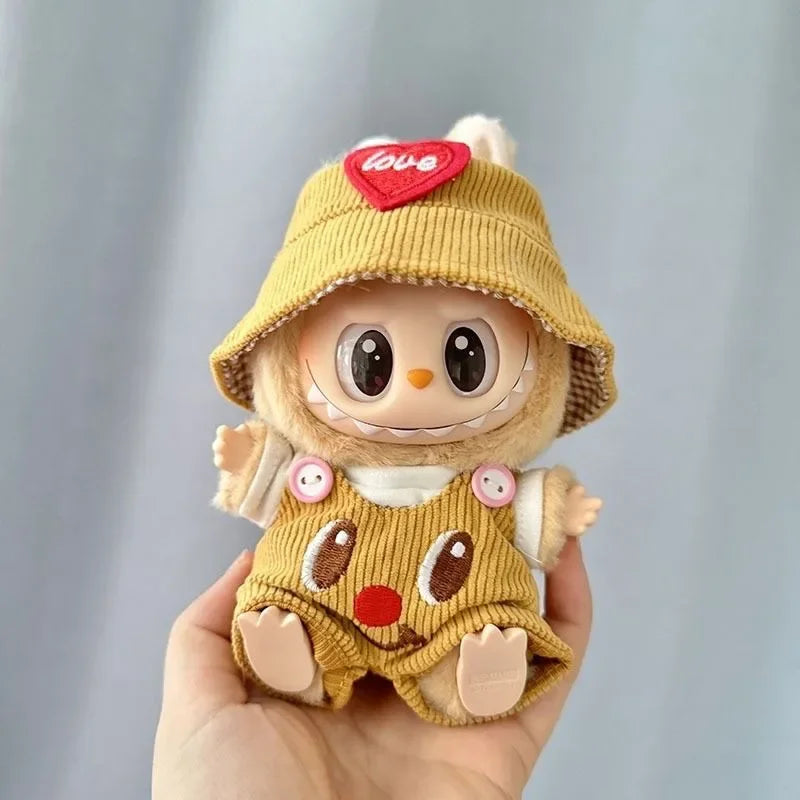 Mini Plush Doll'S Clothes Outfit Accessories For Korea Kpop Exo Labubu V1 V2 Idol Dolls Pit strip climbing suit Clothing Gift
