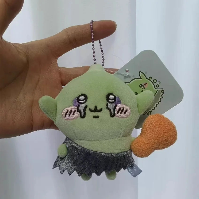 Chiikawa Cartoon Green Crying Chiji Goblin Usagi Chicken Legs Plush Pendant Keychain Hanging Decoration Friend/child Gift