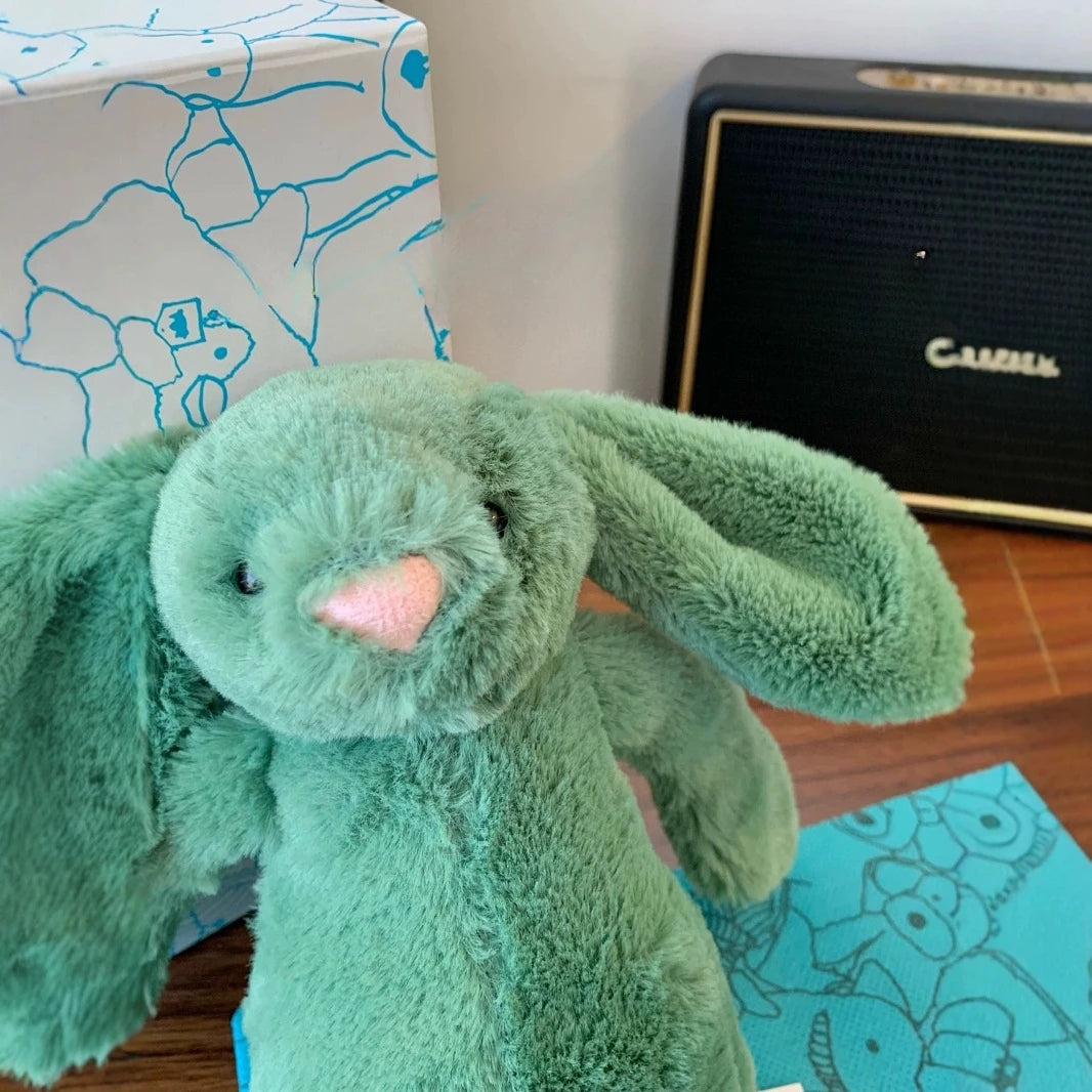 Jellycat With Tags Jellyca New Shy Ivy Bonnie Rabbit Doll Bunny Doll Kawaii Plush Stuffed Animals Soothing Holiday Birthday Gift