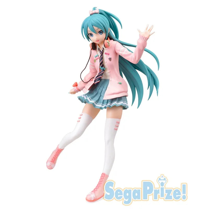Hatsune Miku Project DIVA Arcade Future Tone Hatsune Miku SPM Figure Ribbon Girl Ver 24cm Model Toy Figure